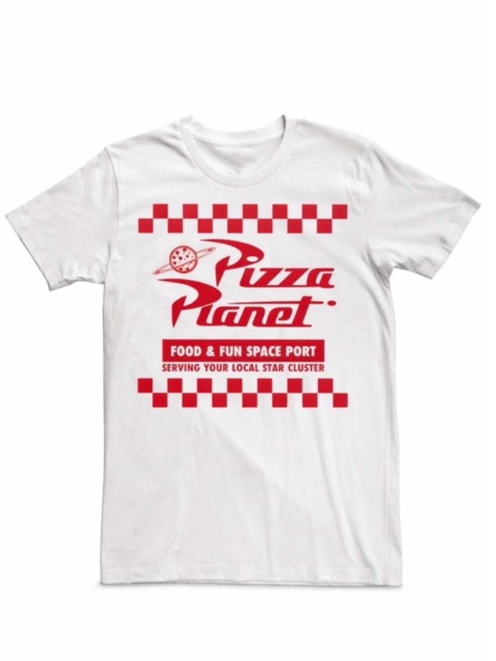 Mens Disney Pixar's Toy Story Pizza Planet Box T-Shirt Crewneck Short Sleeve‎ M